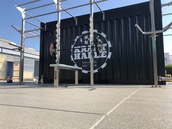 15" MilFit Mobile Fitness Container - Sonderanfertigung -  Edelstahl Functional Training Anlage