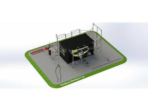 15" MilFit Mobile Fitness Container - Sonderanfertigung -  Edelstahl Functional Training Anlage