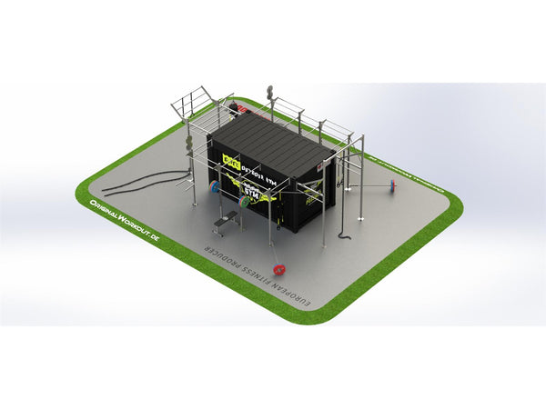 15" MilFit Mobile Fitness Container - Sonderanfertigung -  Edelstahl Functional Training Anlage