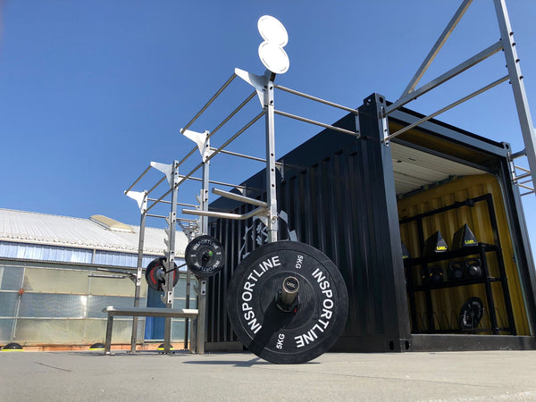 15" MilFit Mobile Fitness Container - Sonderanfertigung -  Edelstahl Functional Training Anlage