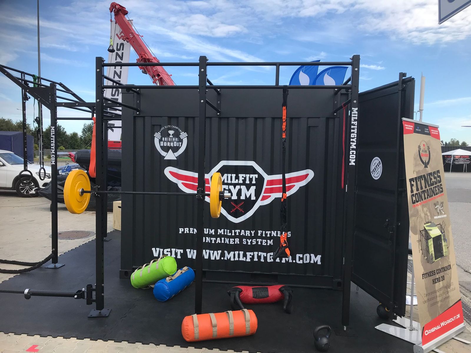 Militärische Fitnesscontainer | Originalworkout.de