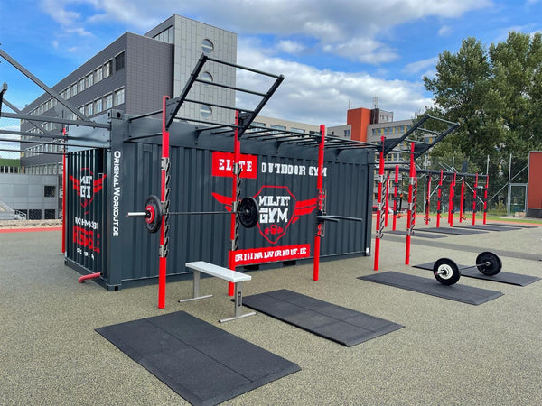 Size 20 MilFit Mobile Fitness Container Export - Sonderanfertigung -  Edelstahl Functional Training Anlage